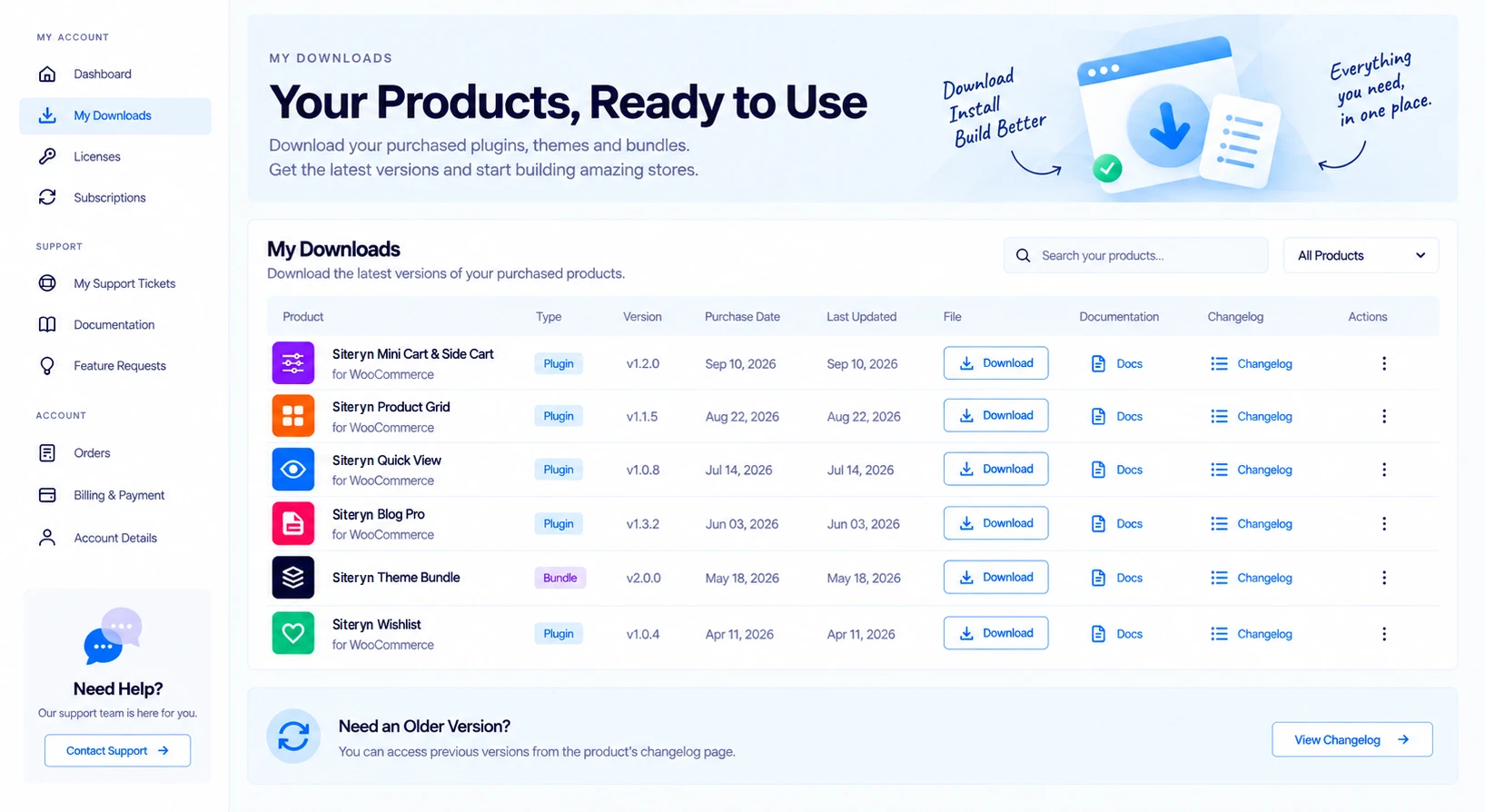 Siteryn Mini Cart & Side Cart for WooCommerce — download-siteryn