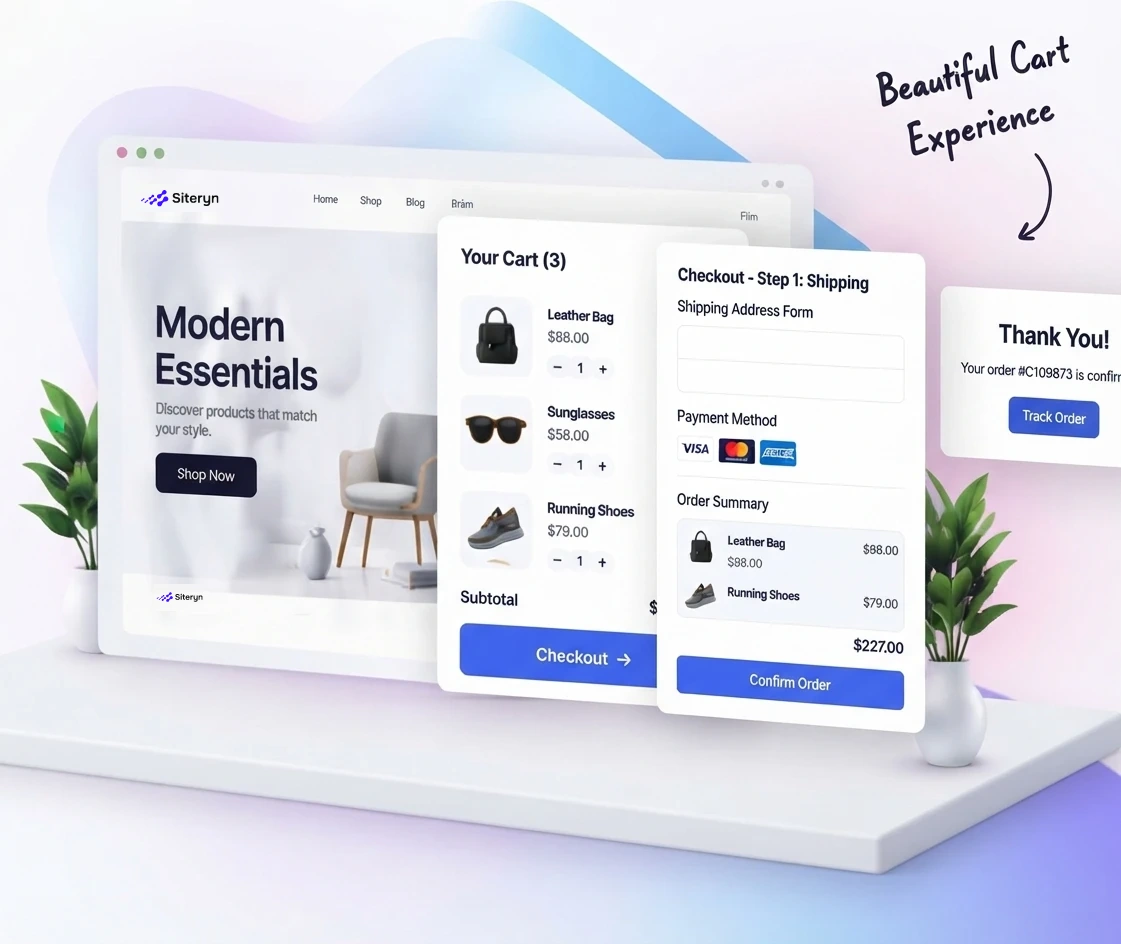 Siteryn Mini Cart & Side Cart for WooCommerce